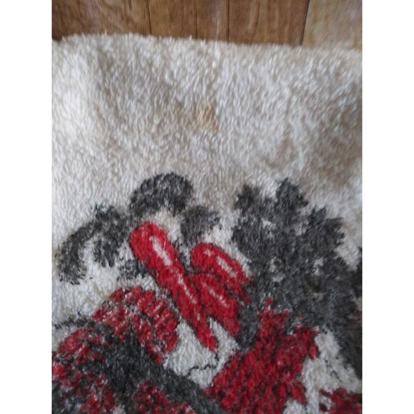 Vtg 70s Kitsch Dish Towels Red & Green Veggies Set of 2 Kitchen Decorations (3) - Picture 3 of 5